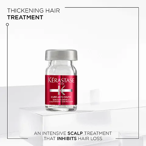 Image 1, thickening hair treatment, an intensive scalp treatment that inhibits hair loss. Image 2, before and after. Image 3, specifique, 97% agree that shampoo deeply cleanses hair and scalp, 97% agree that shampoo does not weigh hair down, 91% agree that shampoo leaves scalp feeling clean, 98% agree that their scalp feels more comfortable. Image 4, vitamin B6, menthol, amino acid. Image 5, specifique, Hovig Etoyan Global Professional Ambassador, how do you treat an oily scalp and greasy hair without drying out your ends? specifique provide balancing care for oily hair that keeps it hydrated and happy.