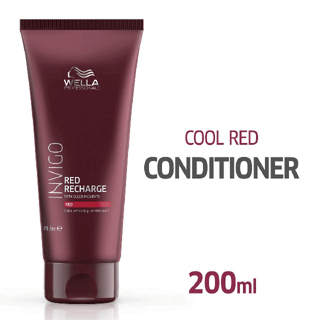 Cool Red conditioner 200ml.Instant colour refreshing conditioner.For hair recharged with colour pigments.With colour re-charge blend.Quick, personalised & enjoyable care treatment. 10 mins BOOST Fast, efficient, enjoyable, 15 mins RECHARGE deep, invigorating, intense, 20 mins RECOVER Repair, advanced, Transformative.Feminine luxurious scent.Apply to clean hair. Leave for 3-5 minutes.For hair with cool brunette tones.