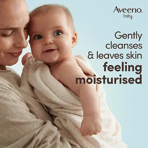 Gently cleanses & leaves skin feeling moisturised. With soothing prebiotic oatmeal, aloe & chamomile. THE POWER OF OAT FOR BABY'S SENSITIVE SKIN. PAEDIATRICIAN & DERMATOLOGIST TESTED. Tear-free. Formula free from parabens, sulphates, soap & dyes. Gentle fragrance. 4.8 out of 5 stars. 98% would recommend AVEENO Baby Daily Care Gentle Bath & Wash* *Home Tester Club Survey, 450 participants, 2023. Nourish, soothe & protect sensitive skin from 1st use. Step 1 Wash. Step 2 Moisturise. For daily use on normal & sensitive skin.