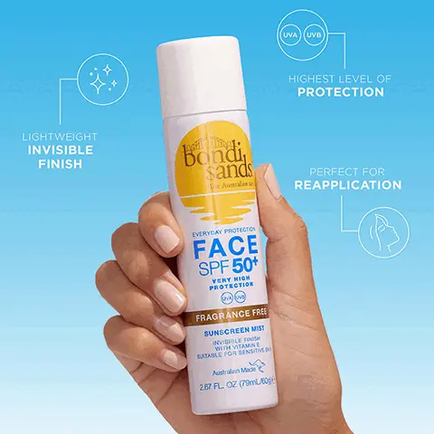 Lightweight invisible finish. UVA, UVB highest level of protection. Perfect for reapplication. 5 stars, this is a great SPF. It is not greasy, it's invisible and does not leave you feeling like you have something on. Really easy to apply and a good travel friendly size, Issy, UK. 5 stars, love that you can touch up for SPF during the day, and the size is perfect for the bag, Mia, UK.