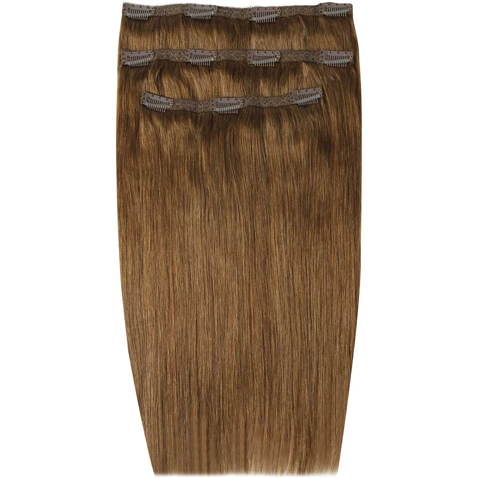 Beauty Works Deluxe Clip-In Hair Extensions 18 Inch - Caramel 6 Image 1