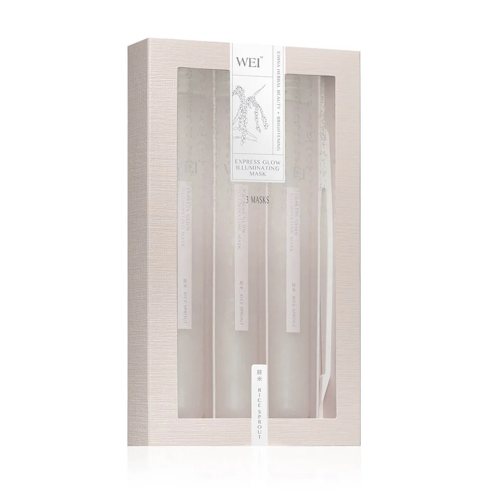 WEI Rice Sprout Express Glow Illuminating Masks (Pack of 3) Image 1
