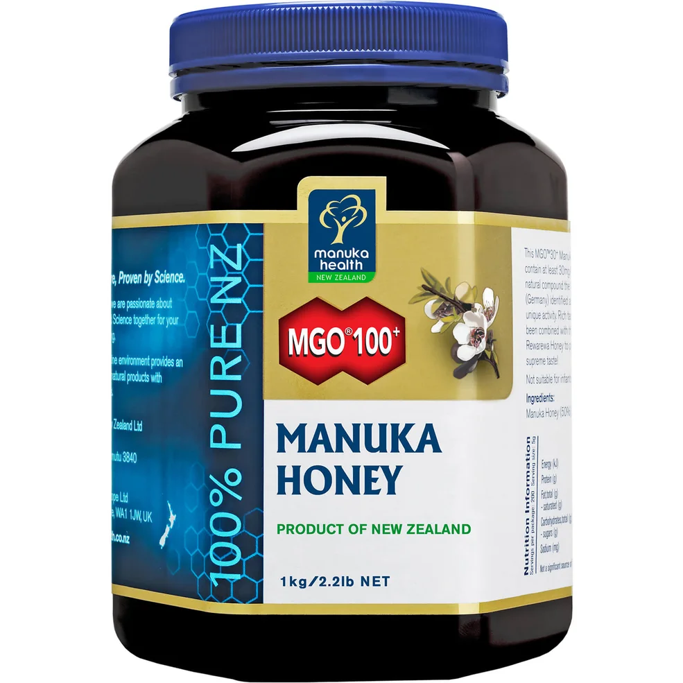 Manuka Health MGO 100+ Pure Monofloral Manuka Honey Family Jar 1kg Image 1