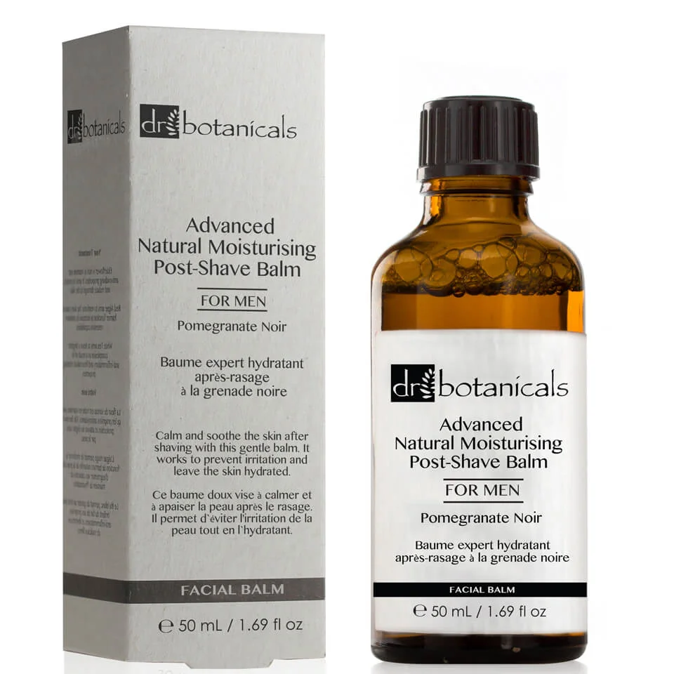 Dr Botanicals Pomegranate Noir Advanced Natural Moisturising Post-Shave Balm For Men 50ml Image 1