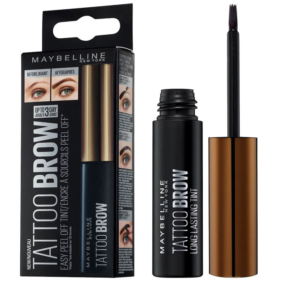 Maybelline Tattoo Brow Longlasting Peel Off Semi Permanent Eyebrow Gel Tint Up To 3 Day Wear (Various Shades) Image 1