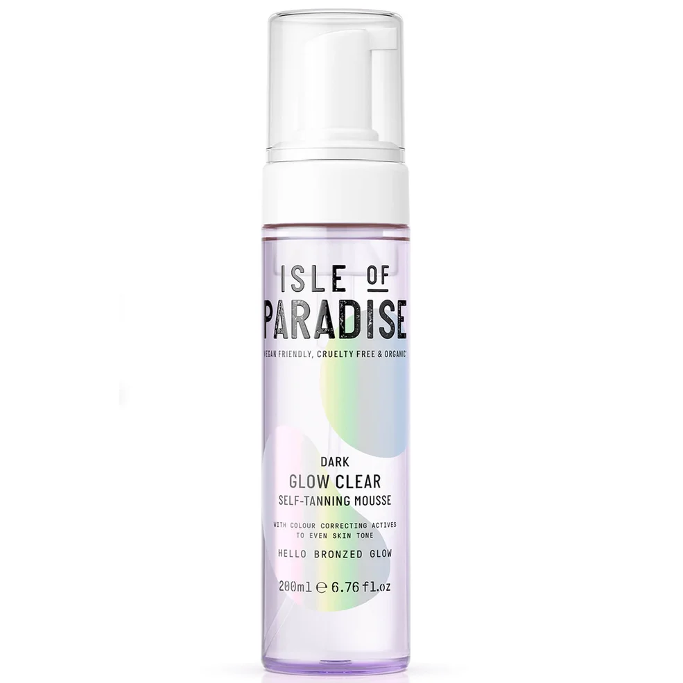 Isle of Paradise Glow Clear Self-Tanning Mousse - Dark 200ml Image 1