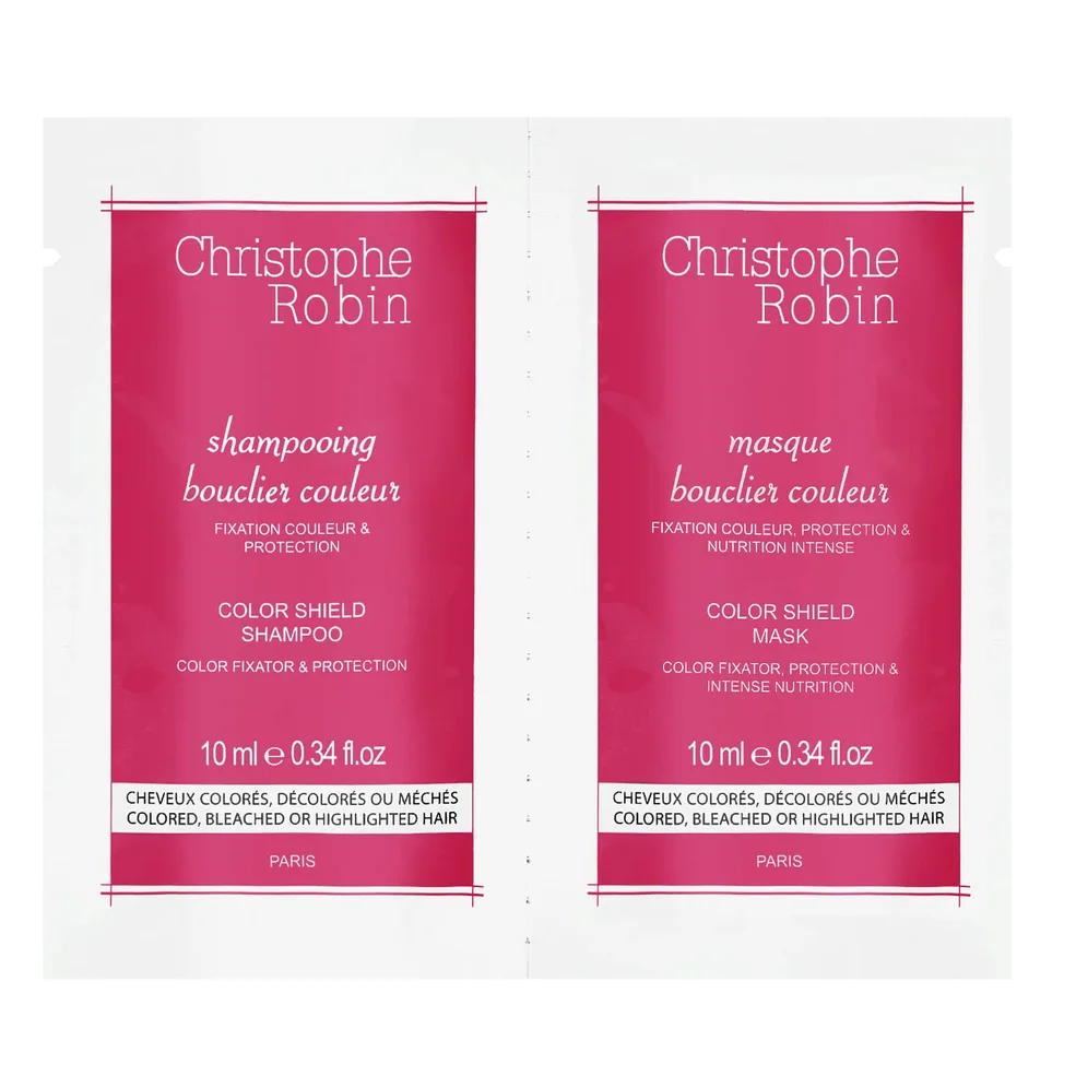 Christophe Robin Shampoo + Mask Duo Sachet Samples 10ml + 10ml Image 1