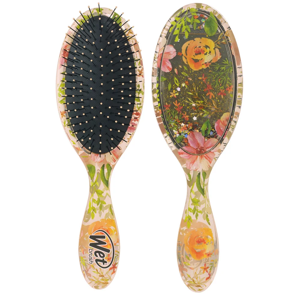 WetBrush Liquid Glitter Detangler Brush - Flickering Florals Image 1