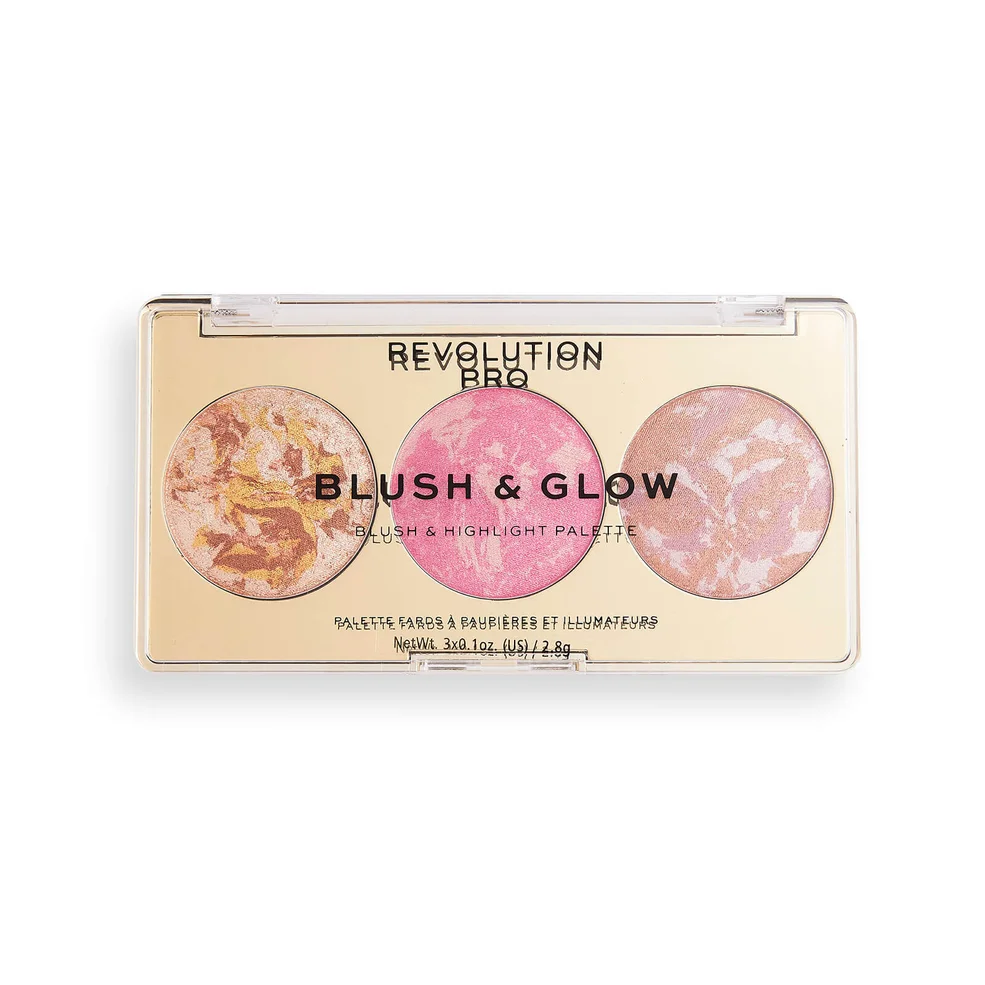 Revolution Pro Blush & Glow Palette - Rose Glow 2.8g Image 1