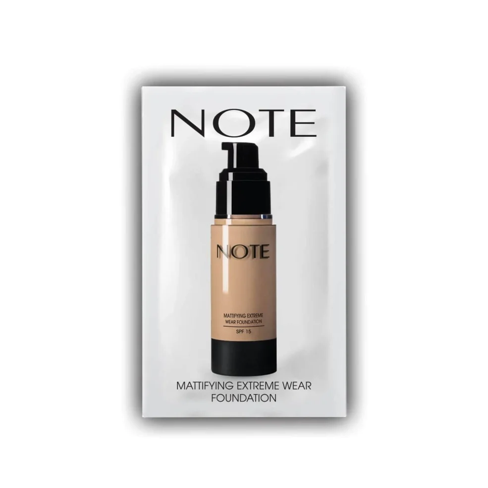 Note Cosmetics Mattifying Extreme Wear Foundation Sachet - 03 Medium Beige Image 1