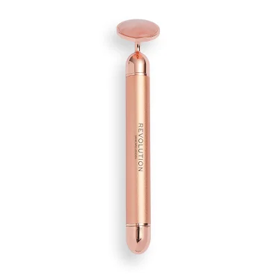 Revolution Skincare Vibrating Rose Quartz Face Roller | LOOKFANTASTIC Revolution Skincare Vibrating Rose Quartz Face Roller | LOOKFANTASTIC