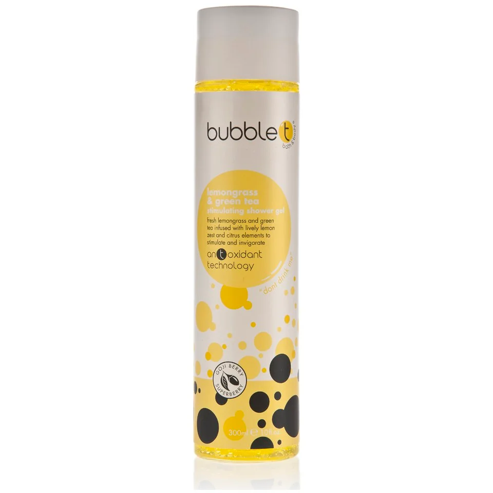 Bubble T Bath and Body Shower Gel in Lemongrass and Green Tea Image 1