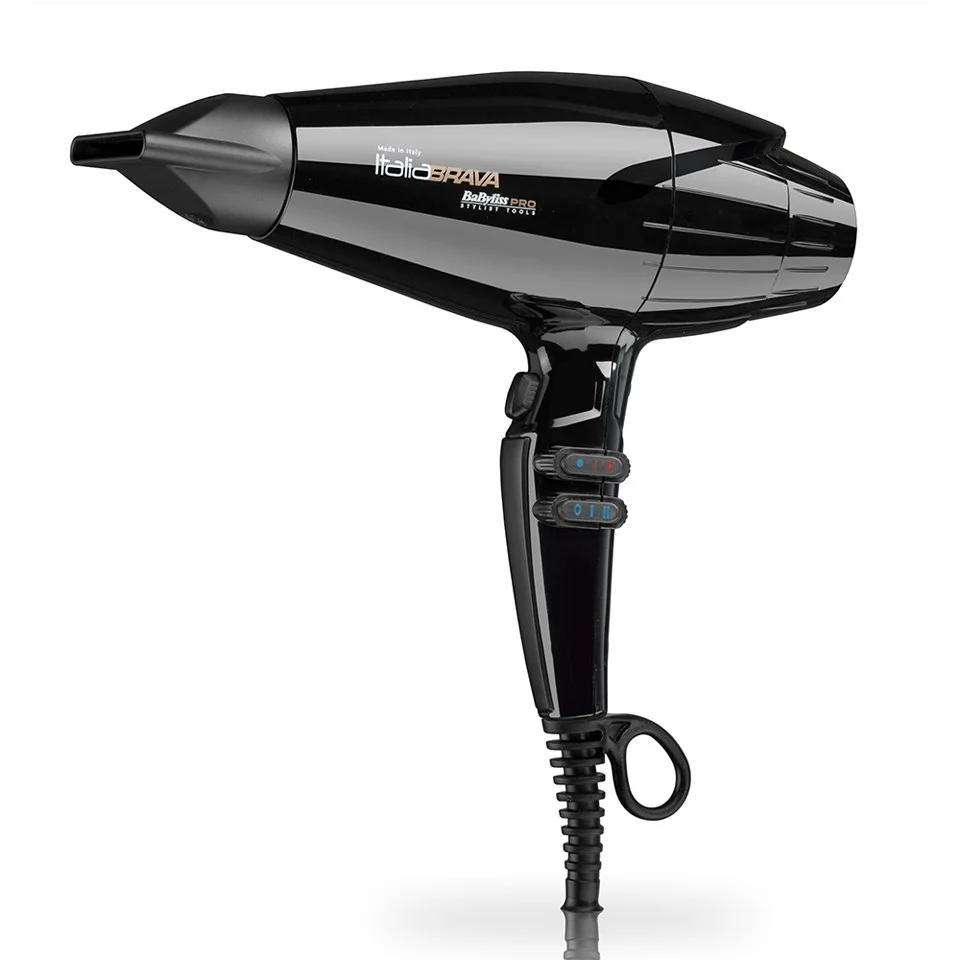 BaByliss PRO ItaliaBRAVA Hair Dryer - Black Image 1