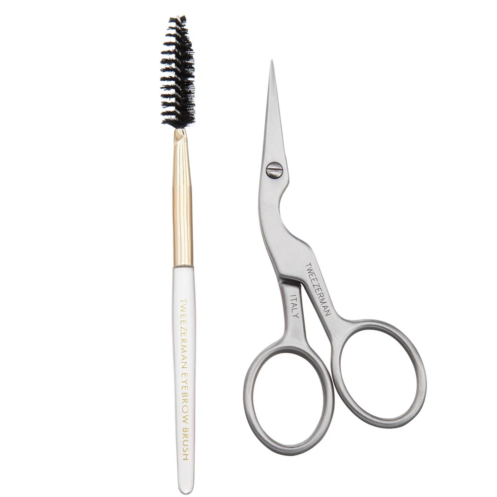 Tweezerman Brow Shaping Scissors And Brush Image 1