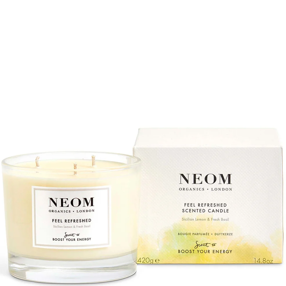 NEOM Feel Refreshed Scented 3 Wick Candle Image 1