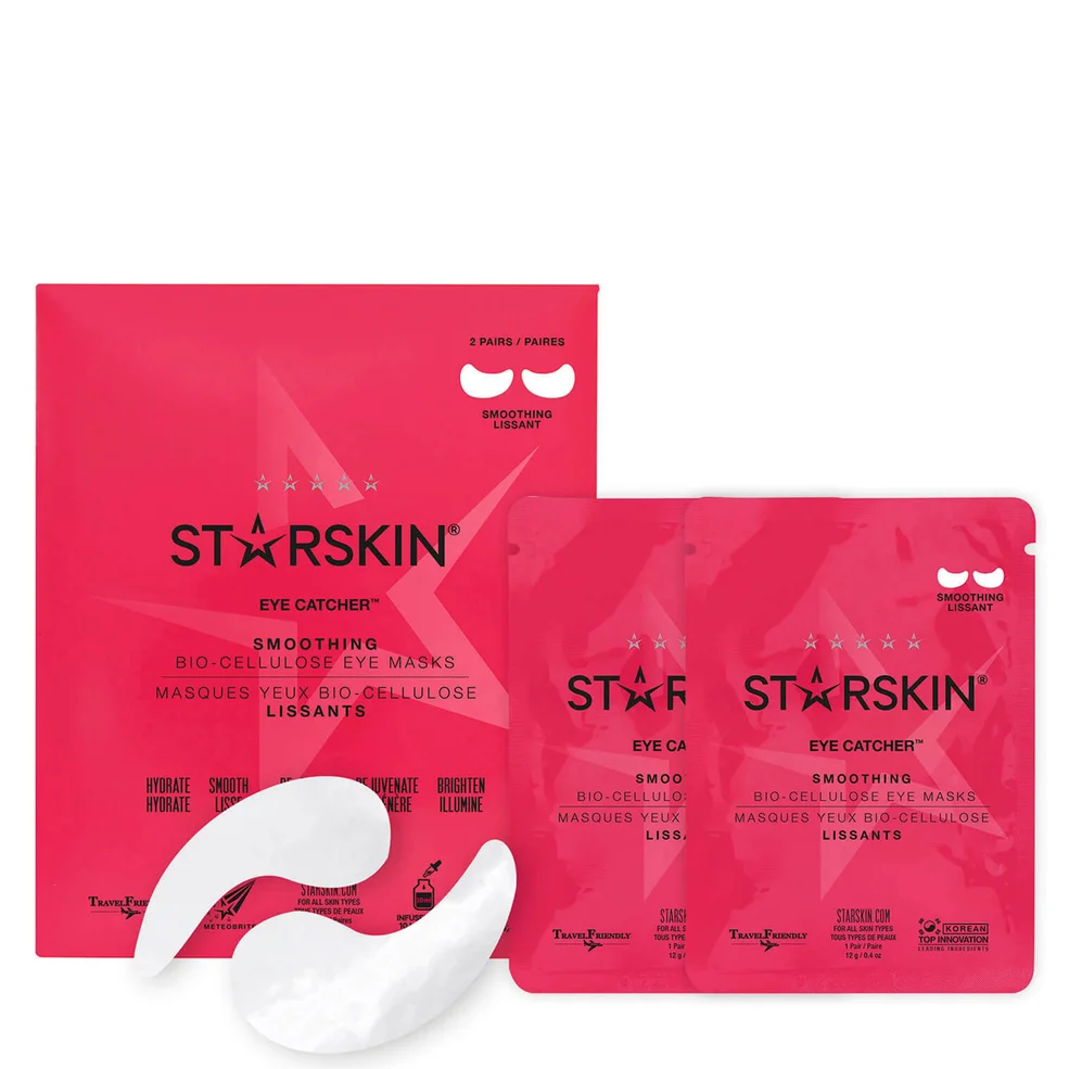 STARSKIN Eye Catcher Smoothing Coconut Bio-Cellulose Second Skin Eye Masks (1 Pair) Image 1