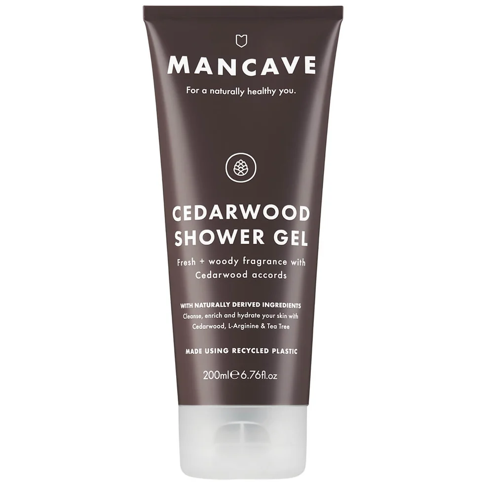 ManCave Cedarwood Shower Gel 200ml Image 1
