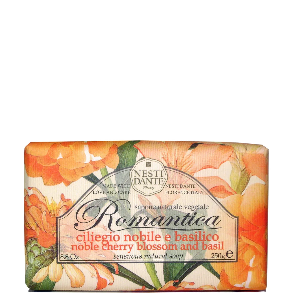 Nesti Dante Romantica Cherry Blossom and Basil Soap 250g Image 1