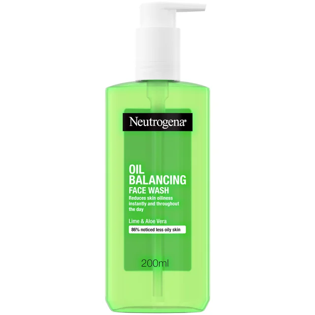 Neutrogena Oil Balancing Facial Wash with Lime and Aloe Vera for Oily Skin 200ml