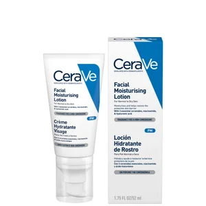 CeraVe PM Facial Moisturising Lotion with Ceramides for Normal to Dry Skin 52ml - undefined undefined