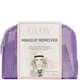 GLOV® Purple Travel Water-Only Makeup Removing Mitt for Oily Skin with Fiber Soap Set