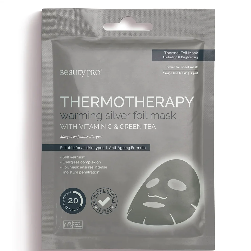 BeautyPro THERMOTHERAPY Warming Silver Foil Mask 30g Image 1