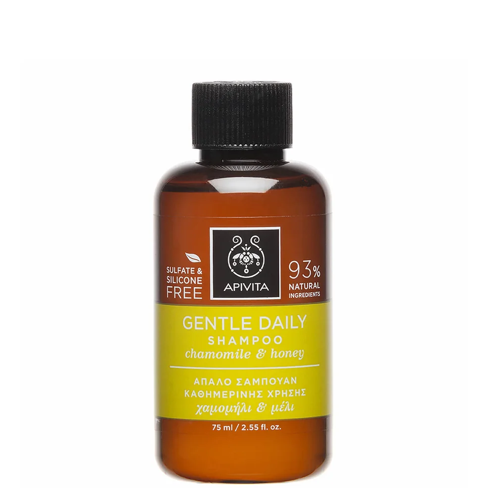 APIVITA Holistic Hair Care Mini Gentle Daily Shampoo - German Chamomile & Honey 75ml Image 1