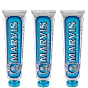 Marvis Aquatic Mint Toothpaste Bundle (3x85ml) - undefined undefined