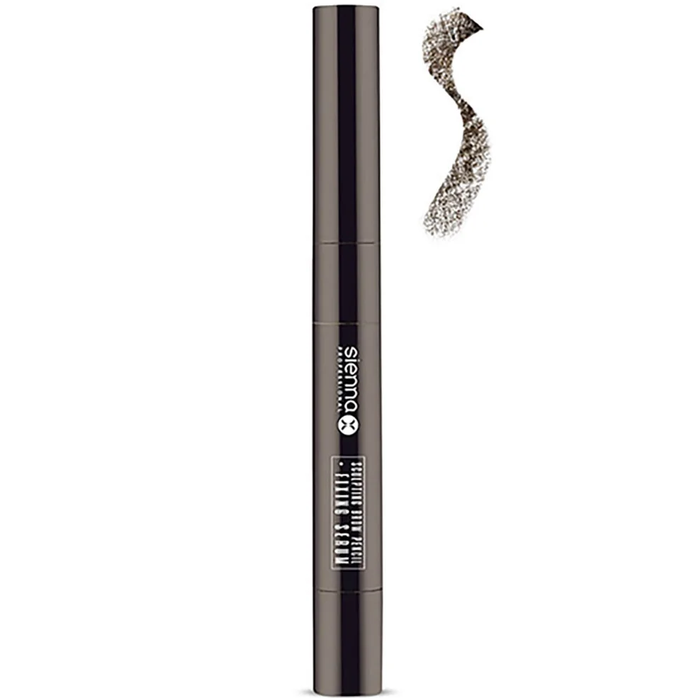 Sienna X Sculpting Brow Pencil and Fixing Serum - Dark Brunette Image 1