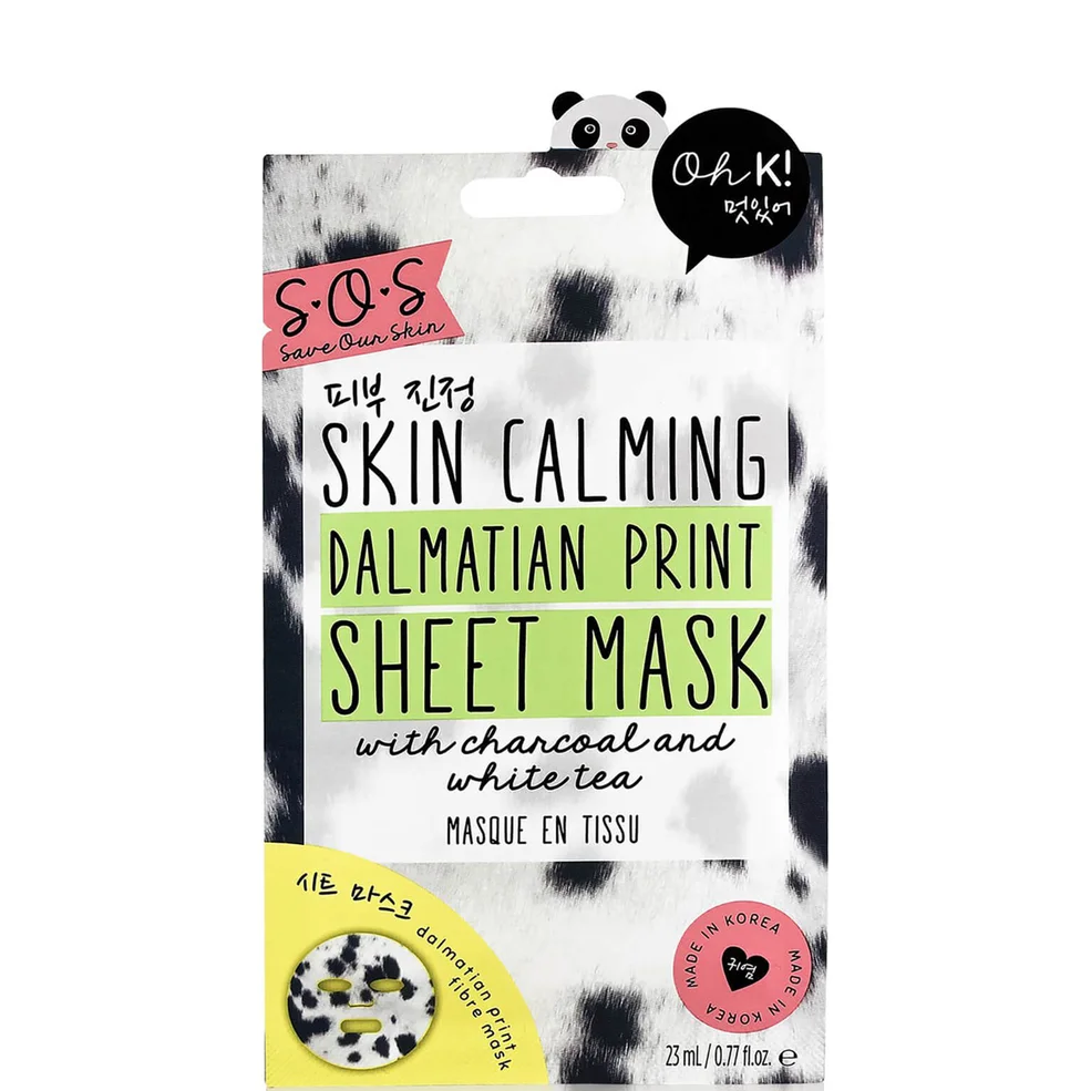 Oh K! SOS Printed Dalmation Calming Print Sheet Mask 23ml Image 1