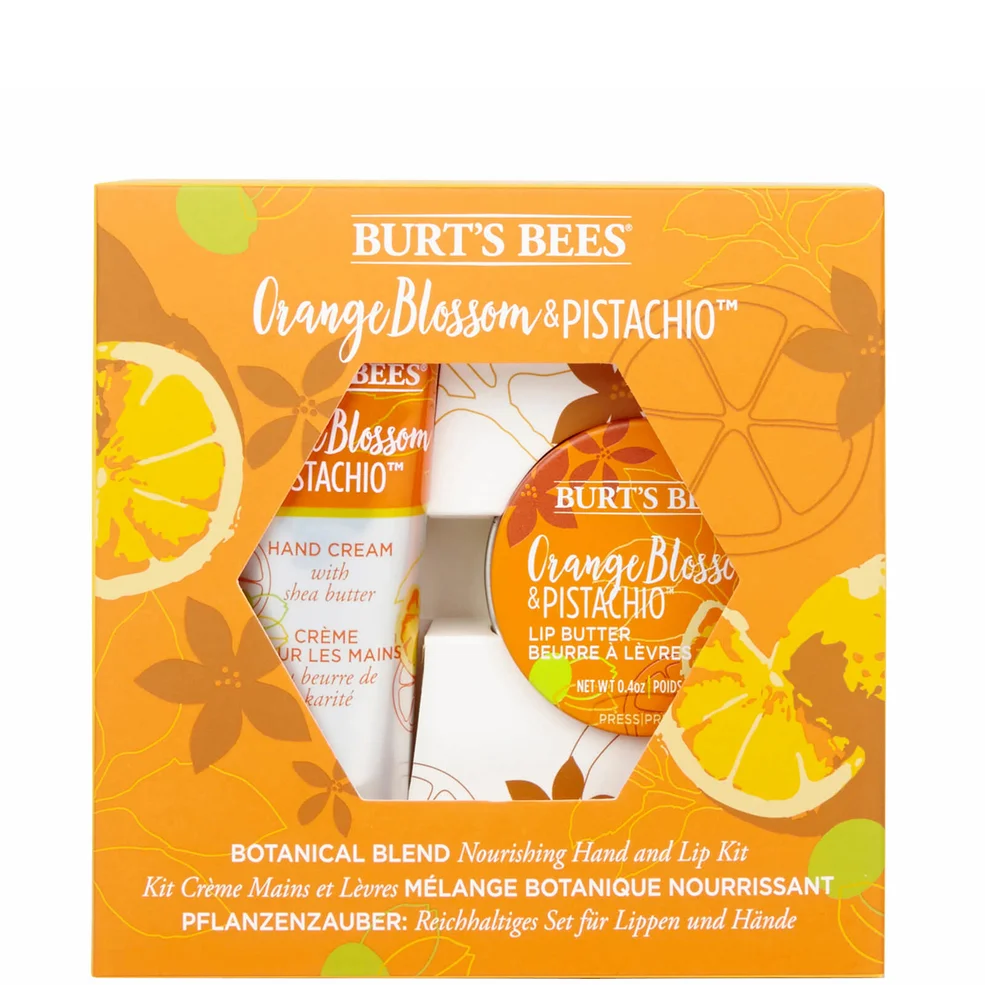 Burt’s Bees Botanical Blend Nourishing Hand and Lip Kit - Orange Blossom & Pistachio Image 1