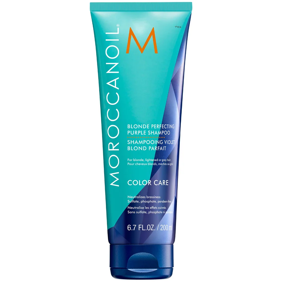 Moroccanoil Blonde Perfecting Purple Shampoo 200ml Image 1