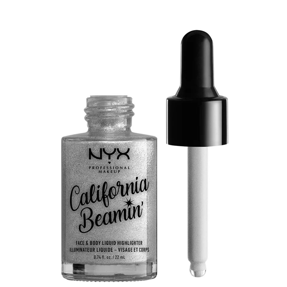 NYX Professional Makeup California Beamin' Face and Body Liquid Highlighter (Various Shades) Image 1