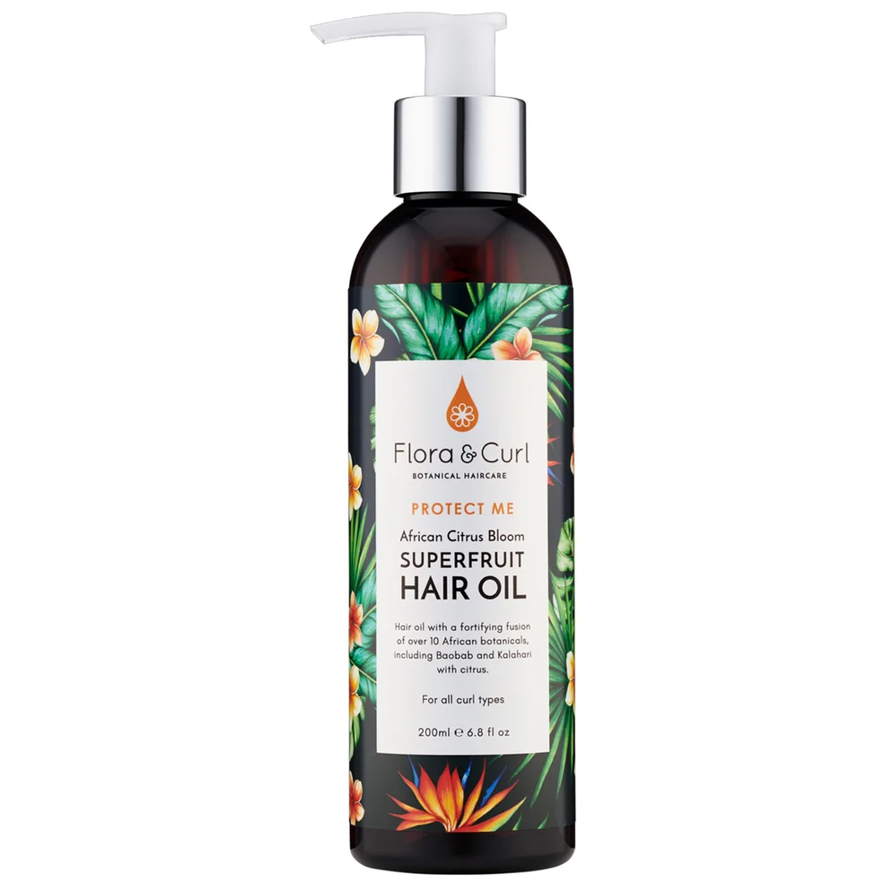 Flora & Curl African Citrus Superfruit Hair Oil 200ml Image 1