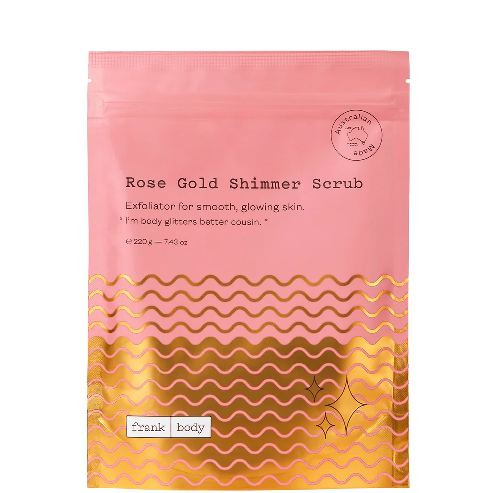 Frank Body Rose Gold Shimmer Scrub 220g Image 1