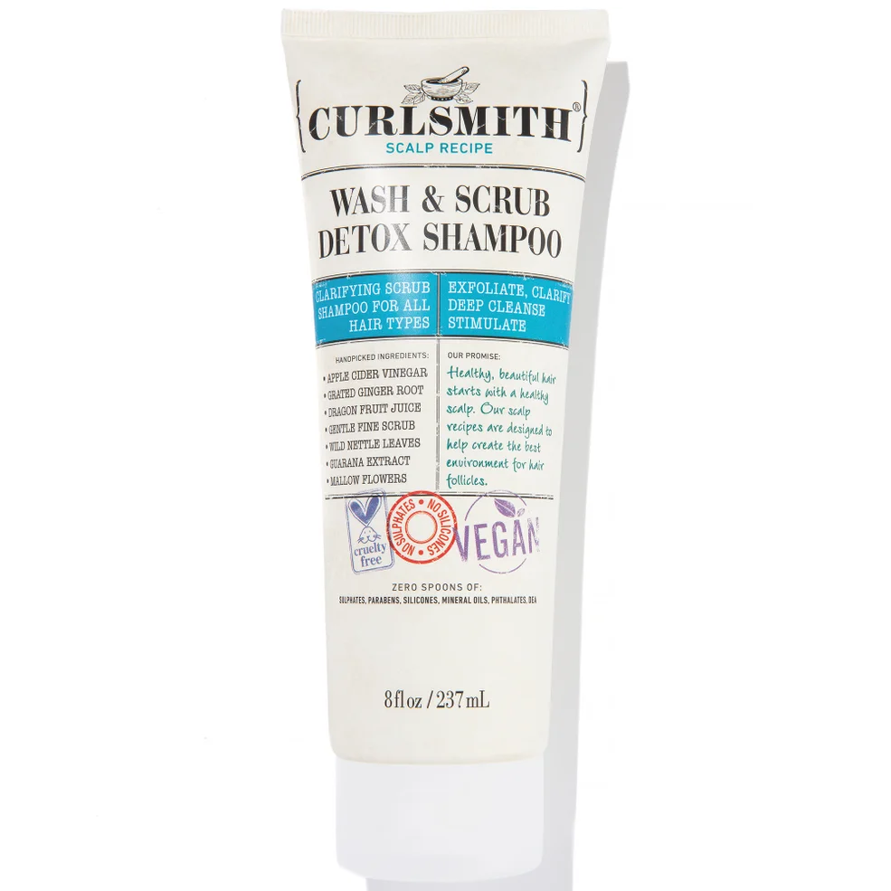 Curlsmith Wash & Scrub Detox Shampoo 237ml Image 1