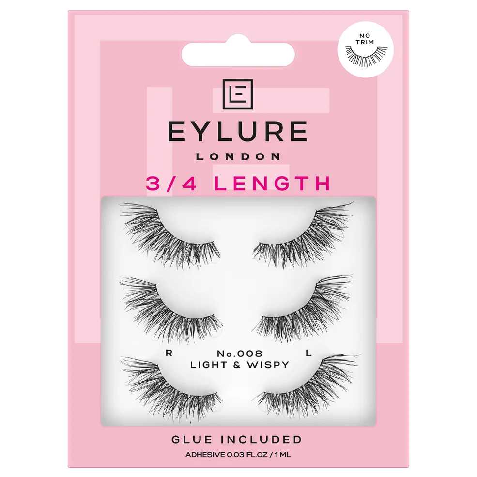 Eylure False Lashes - Fluttery Light No. 008 Multipack Image 1