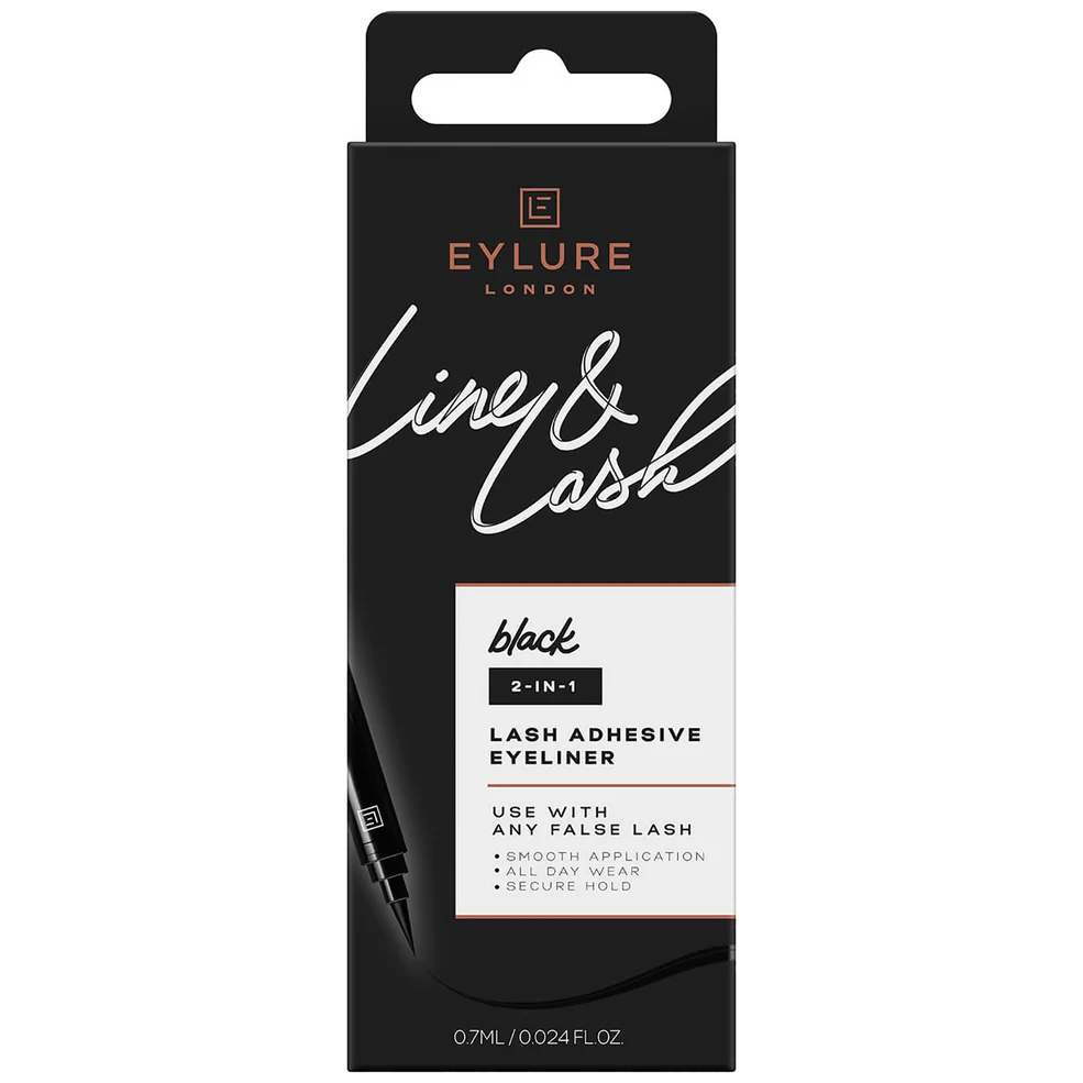 Eylure Line and Lash Glue and Liner Pen - Black Image 1