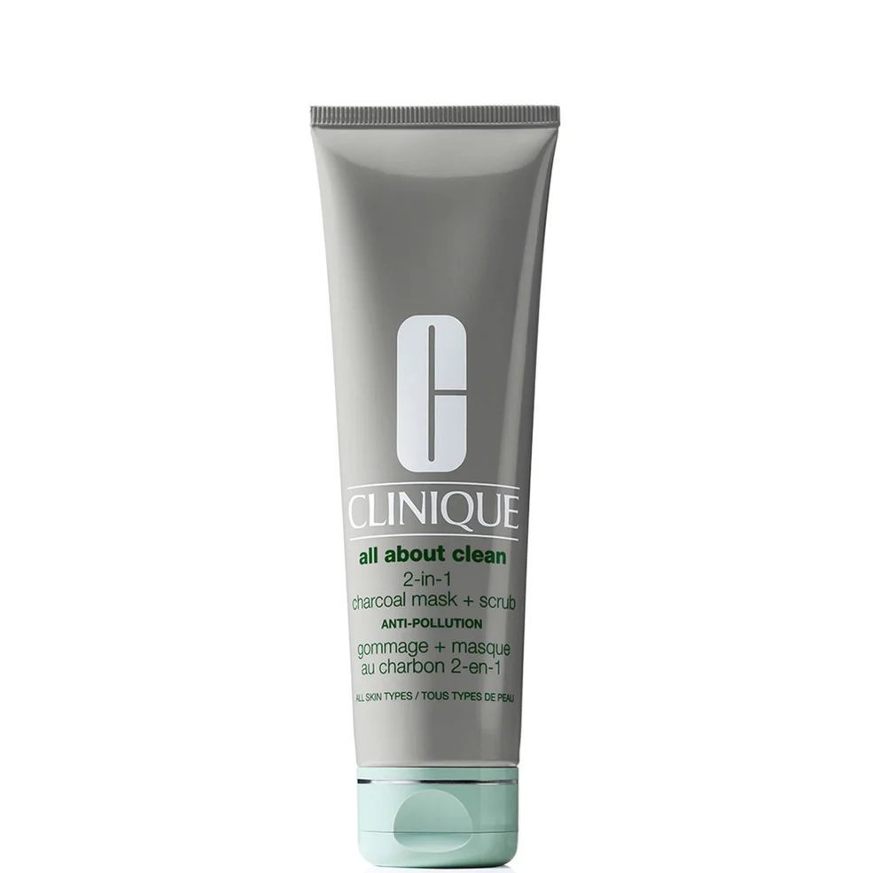 Clinique All About Clean 2-in-1 Charcoal Mask and Scrub 100ml Image 1