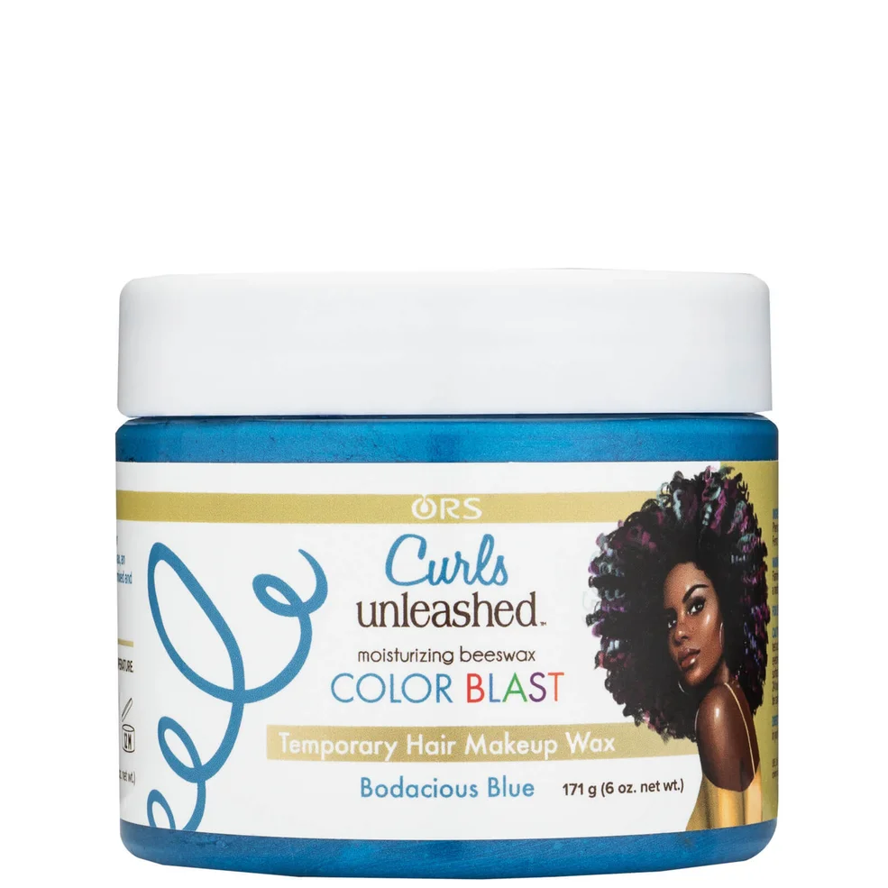 ORS Curls Unleashed Colour Blast Temporary Hair Makeup Wax - Bodacious Blue Image 1