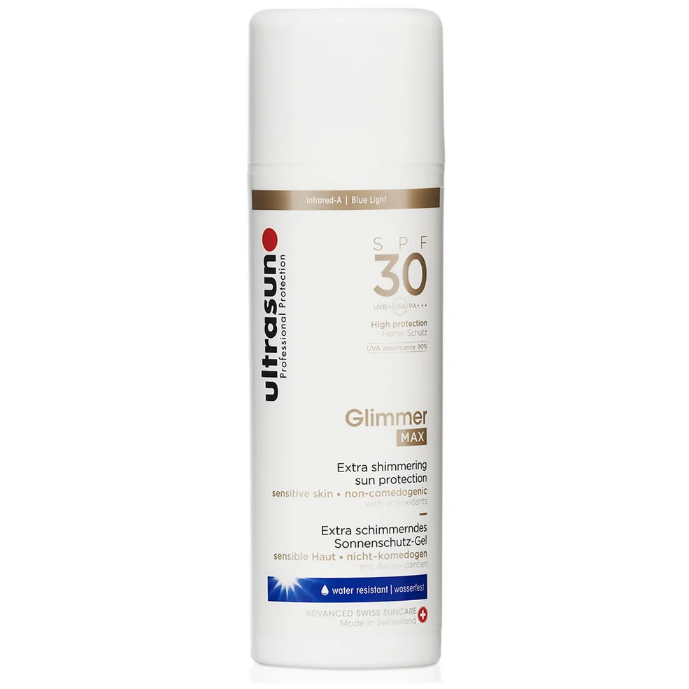 Ultrasun SPF30 Glimmer Max 150ml Image 1