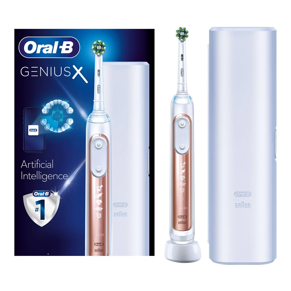 Oral B Genius X Rose Gold Electric Toothbrush Designed by Braun Image 1
