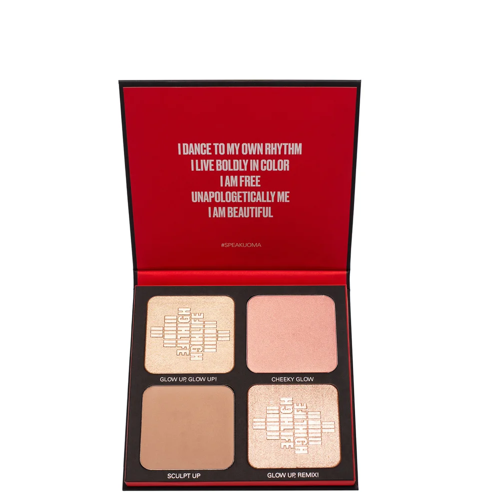 UOMA Highlife Highlighter and Contour Face Palette - Vol 2 Light - Medium Image 1