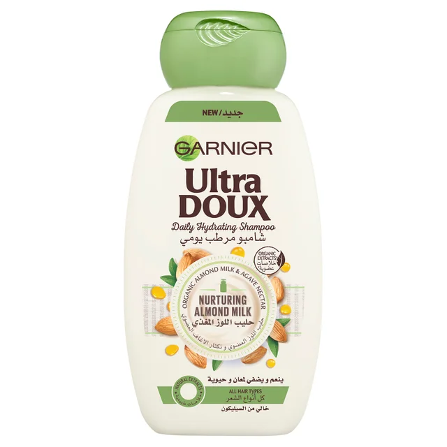 Garnier Ultra Doux Almond Milk Hydrating Shampoo (Various Sizes)