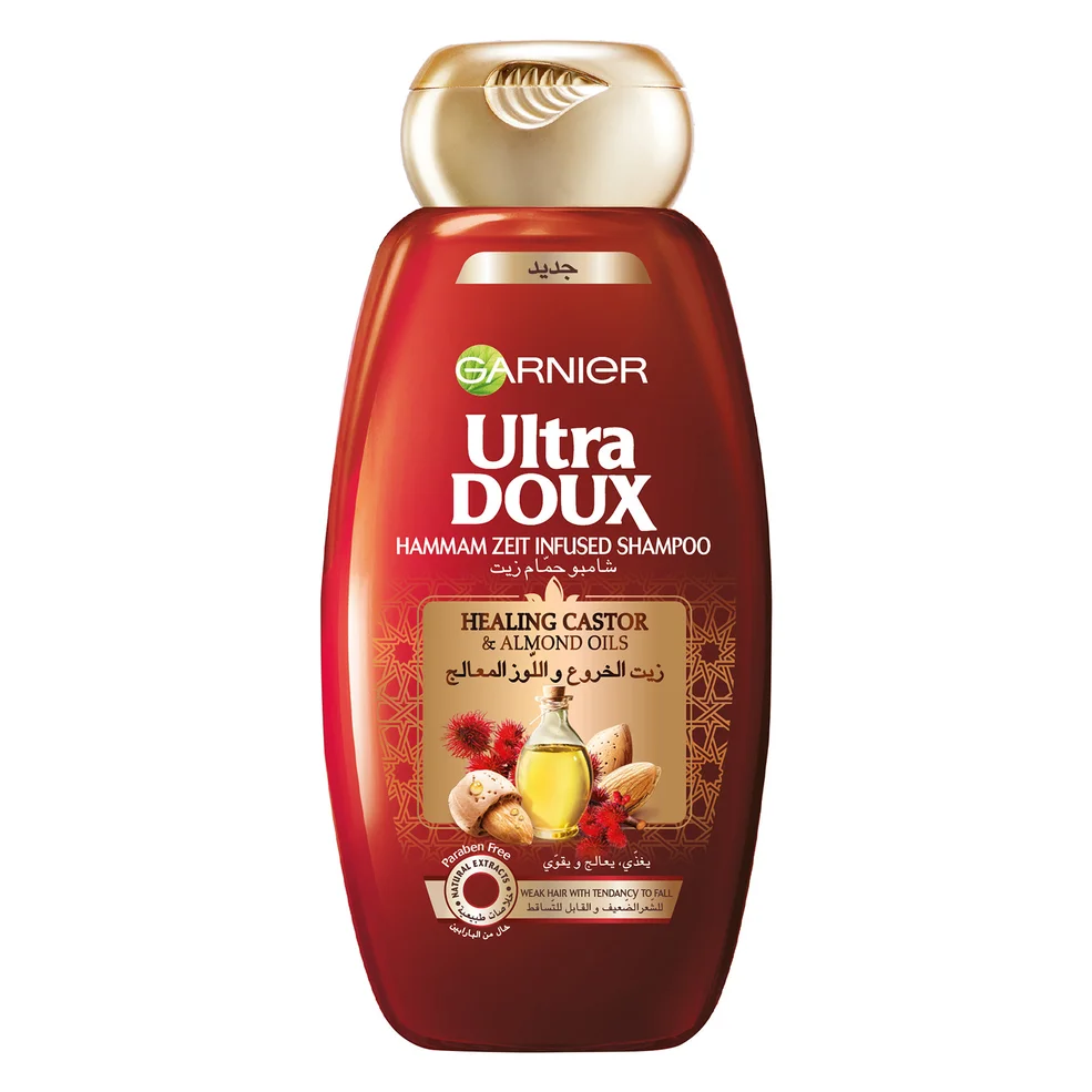 Garnier Ultra Doux Castor and Almond Oils Strengthening Shampoo - 200ml Image 1