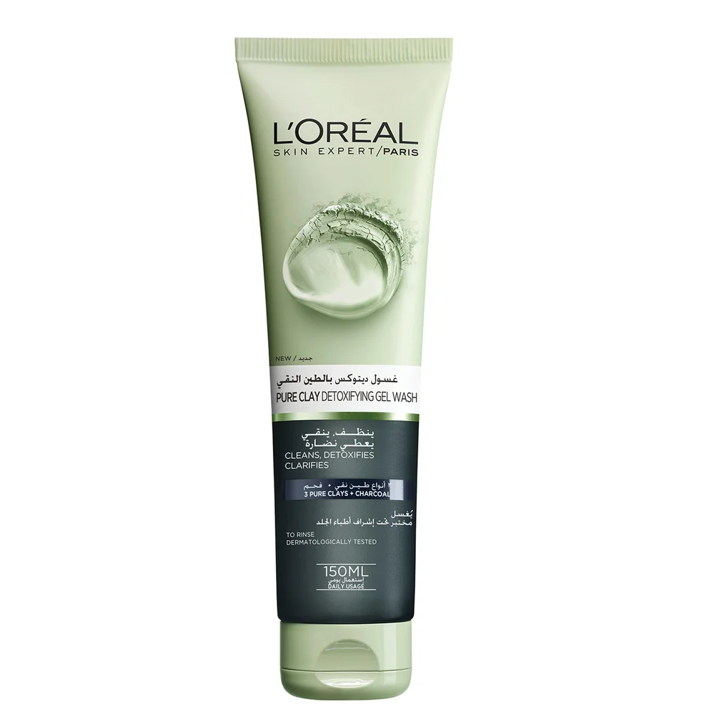 L'Oréal Paris Pure Clay Black Face Cleanser 150ml Image 1