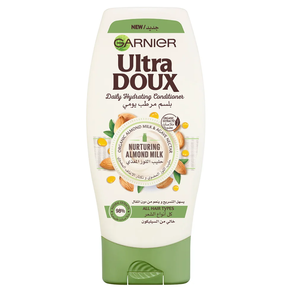 Garnier Ultra Doux Almond Milk Hydrating Conditioner 400ml Image 1