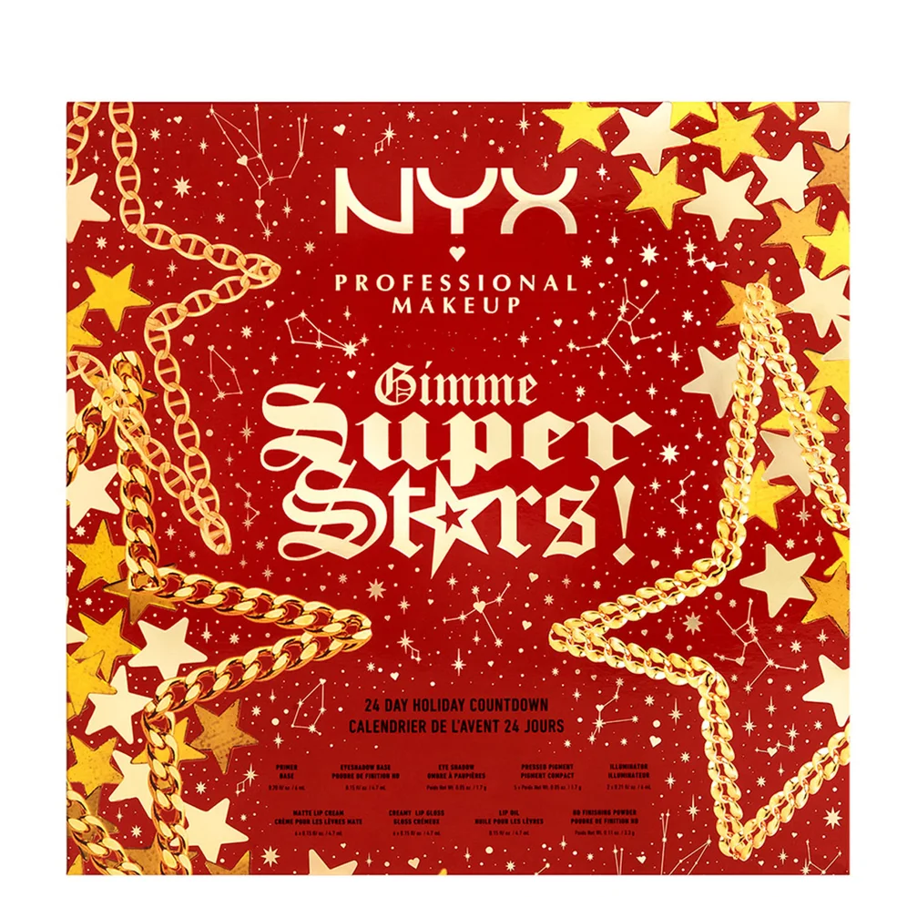 NYX Professional Makeup Gimme Super Stars! 24 Day Advent Countdown Calendar Image 1