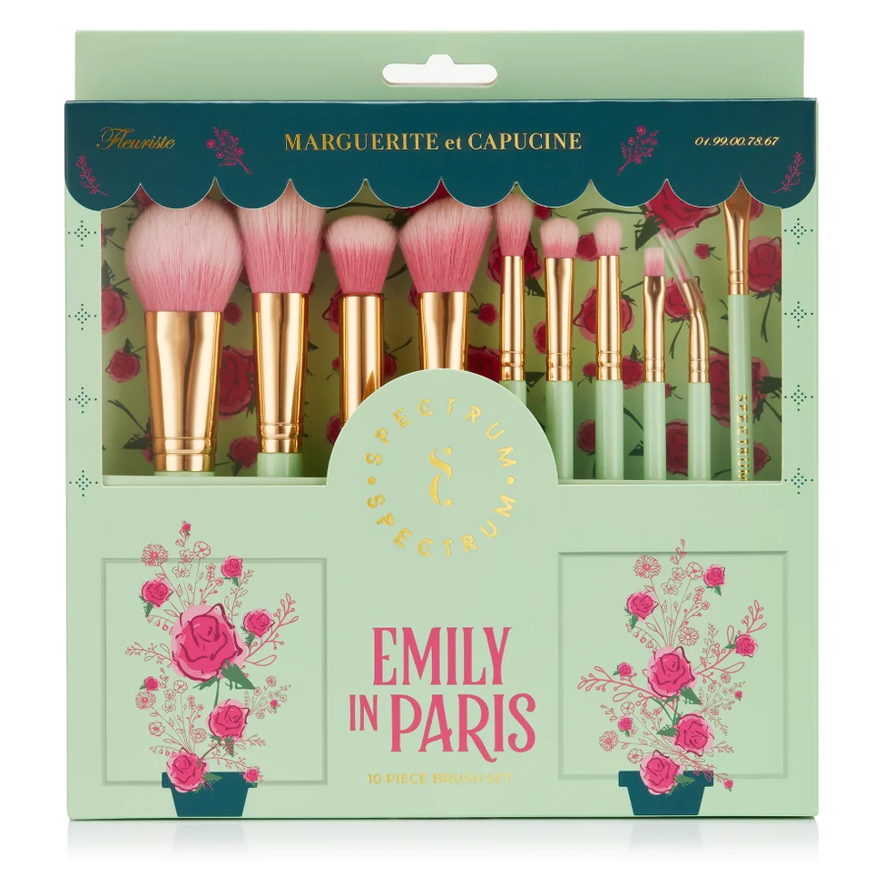 Spectrum Collections Emily in Paris La Vie En Rose 10 Piece Brush Set Image 1