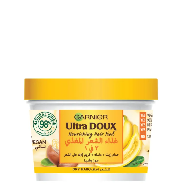 Garnier Ultra Doux Nourishing Banana 3-in-1 Hair Food for Dry Hair 390ml